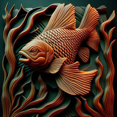 3D model st Gnatonem Peters fish (STL)